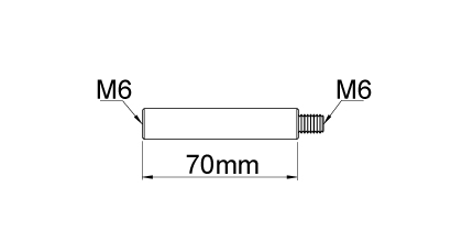 Technical drawing - Endfitting - Extension