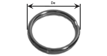 Technical drawing - Splits - key rings